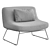 Elegant Katalina Armchair 3D model small image 5