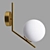 Modern Gold Wall Light 3D model small image 1