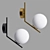 Modern Gold Wall Light 3D model small image 2