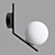 Modern Gold Wall Light 3D model small image 3