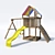 Kindergarten 3-IN-1 Swing Set 3D model small image 1