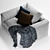 Elegant Asolo Armchair by Flexform 3D model small image 3