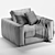Elegant Asolo Armchair by Flexform 3D model small image 5