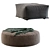 Orlando Seamed Ottoman: Square & Round 3D model small image 2