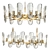 Elegant Candela Chandelier 3D model small image 1