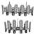 Elegant Candela Chandelier 3D model small image 4