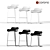 Elegant Ergonomic Stool: kristalia BCN 3D model small image 1