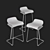 Elegant Ergonomic Stool: kristalia BCN 3D model small image 2