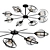 Modern and Stylish Wedo Light 3D model small image 1