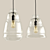 Elegant Glass Ceiling Lamps 3D model small image 8