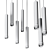 Swiss-Made VERTICO Pendant Lamps 3D model small image 3