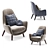 Luxurious Poliform Mad King Armchair 3D model small image 3