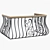 Elegant Balcony Railings 3D model small image 1
