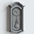 Elegance in Time: Howard Miller Lambourn I Wall Clock 3D model small image 4