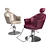 Maletti Musette: Stylish Swivel Chair 3D model small image 1