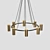 Elegant Unity 8-Lamp Chandelier 3D model small image 3