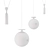 Elegant Glass Pendant Light - Diana 3D model small image 2