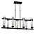 Dual-row Pendant Light with Bichero Shades 3D model small image 1