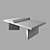 Concrete Tennis Table: Urban Park Furniture 3D model small image 2