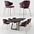 Sunshine Tavalo Table & Holly Chair Set 3D model small image 4