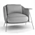 Saba Kepi Armchair: Modern Elegance 3D model small image 4