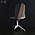 Stylish Ikea LANGFJALL Chair with 10 Variations 3D model small image 1