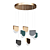 Colorful LED Pendant Lamp - Lampatron KEMPTEN 7R 3D model small image 1