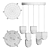 Colorful LED Pendant Lamp - Lampatron KEMPTEN 7R 3D model small image 3