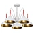 Sleek Ceiling Spotlight Set 3D model small image 1