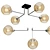 Elegant Toscom Bubble Ceiling Light 3D model small image 1