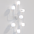 Elegant Mallow Chandelier 3D model small image 3