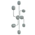 Elegant Mallow Chandelier 3D model small image 5
