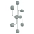 Elegant Mallow Chandelier 3D model small image 6