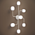 Elegant Mallow Chandelier 3D model small image 7