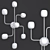 Elegant Mallow Chandelier 3D model small image 1
