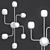 Elegant Mallow Chandelier 3D model small image 2