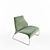 Sleek Modern Chair 3D model small image 1