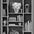 Elegant 61-Piece Decor Set 3D model small image 3