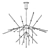 Elegant Spur Chandelier: Illuminate Your Space 3D model small image 2