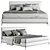 Stylish Andersen Bed: 3D-Rendered Design 3D model small image 2