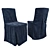 Versatile Polypropylene Chairs 3D model small image 1