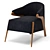 Ultimate Comfort Upholstered Armchair 3D model small image 2