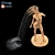 Graceful Water Maiden Sculpture 3D model small image 2