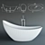 Elegant Freestanding Bathtub 1890x775x950 mm 3D model small image 4