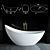 Elegant Freestanding Bathtub 1890x775x950 mm 3D model small image 5