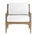 Outdoor Elegance: Palecek Amalfi Lounge 3D model small image 3
