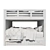 Stylish Belden Full-Over-Full Bunk Bed 3D model small image 3