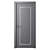 Elegant Aura: Interroom Door 3D model small image 1