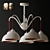 Flaming Embers Pendant Light 3D model small image 1