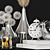 Whimsical Dandelion Decor Set 3D model small image 4